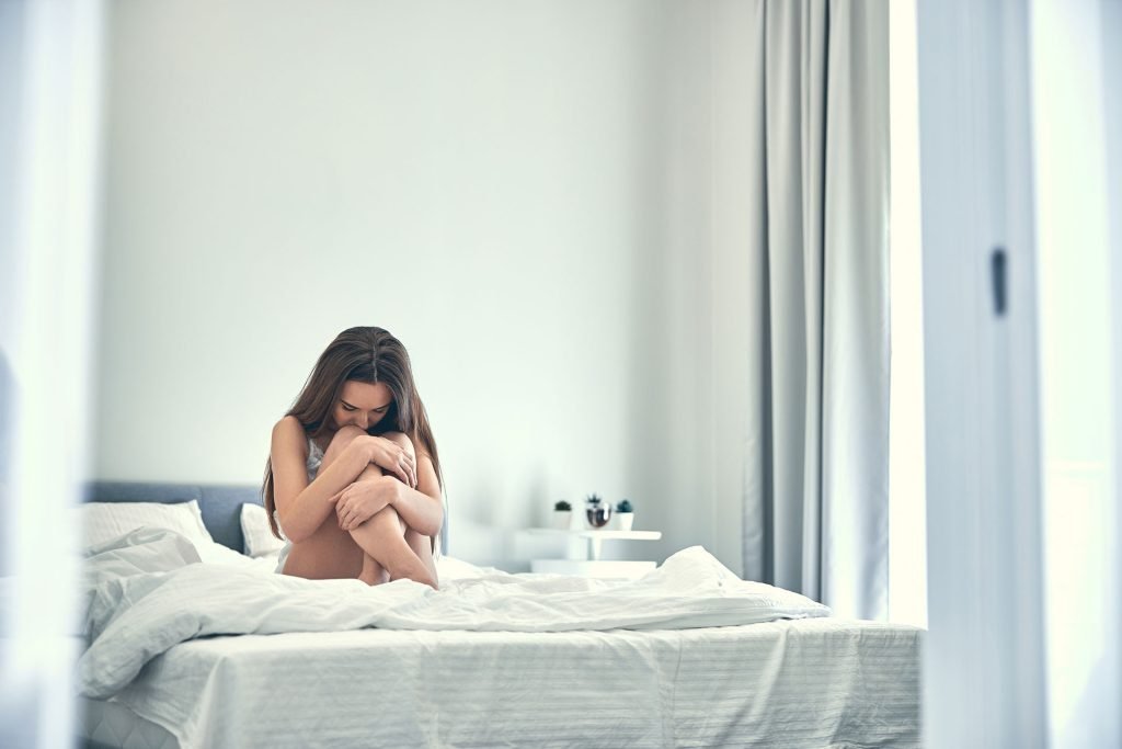 Depressed woman.