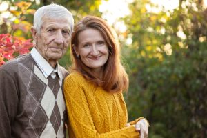 Elder couple portrait.