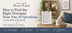 How to find the right therapist